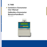 Manual Semimicro-Osmometer K-7400