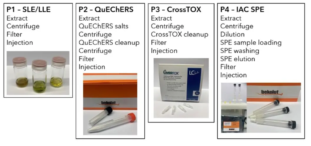 Simplified overview of sample preparation procedures