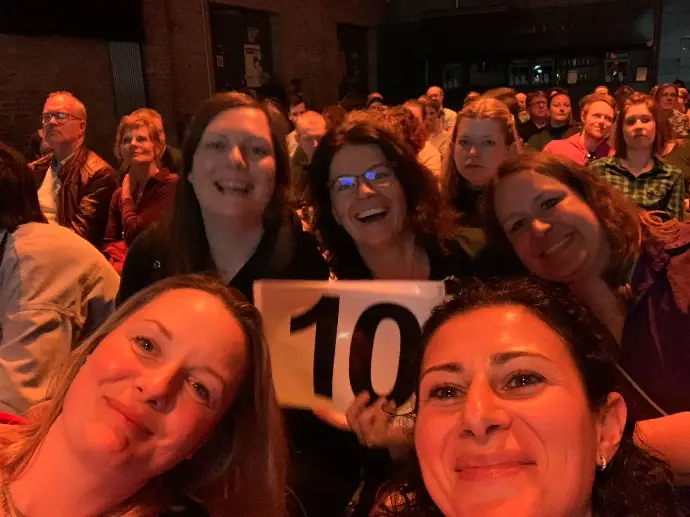 My colleagues from KNAUER also had a great evening and cheered for my slam enthusiastically.