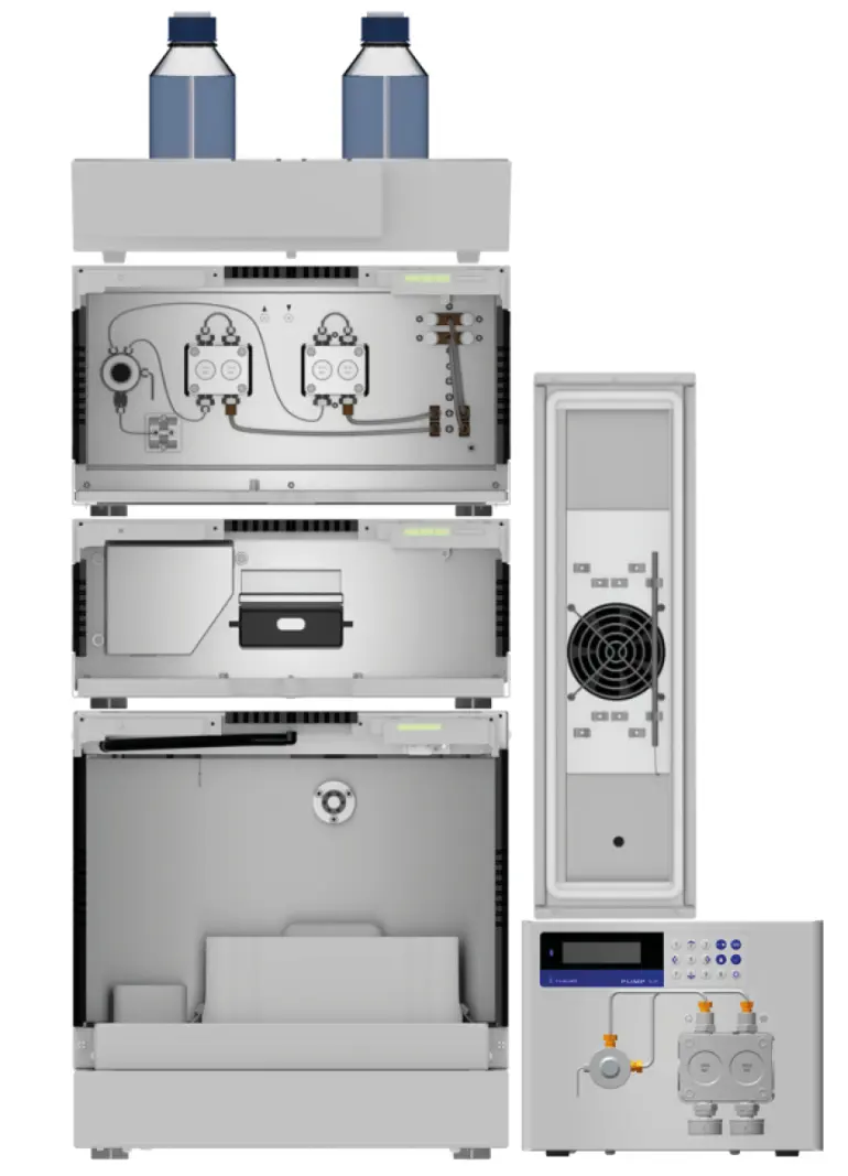 Fig. 3 KNAUER UHPLC system with additional preparative pump, used for the experiments