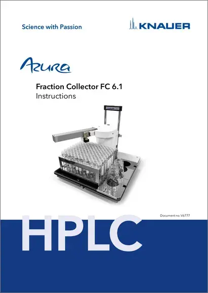 AZURA® Fraction Collector FC 6.1 Instructions EN (V6777)