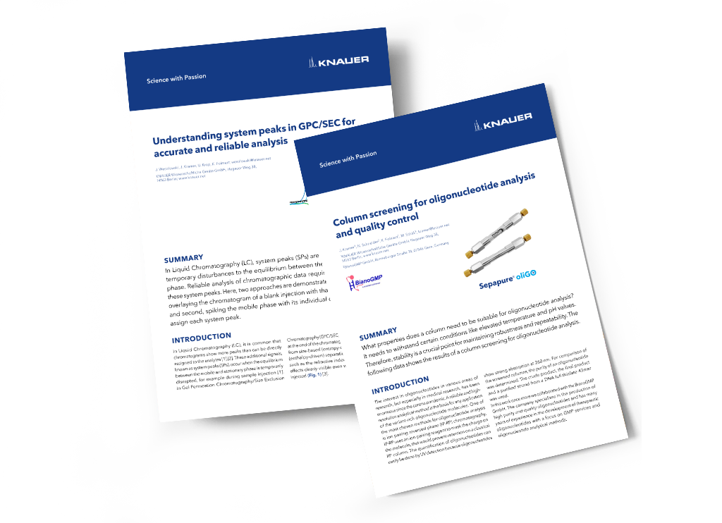 KNAUER Applications KNAUER Applications