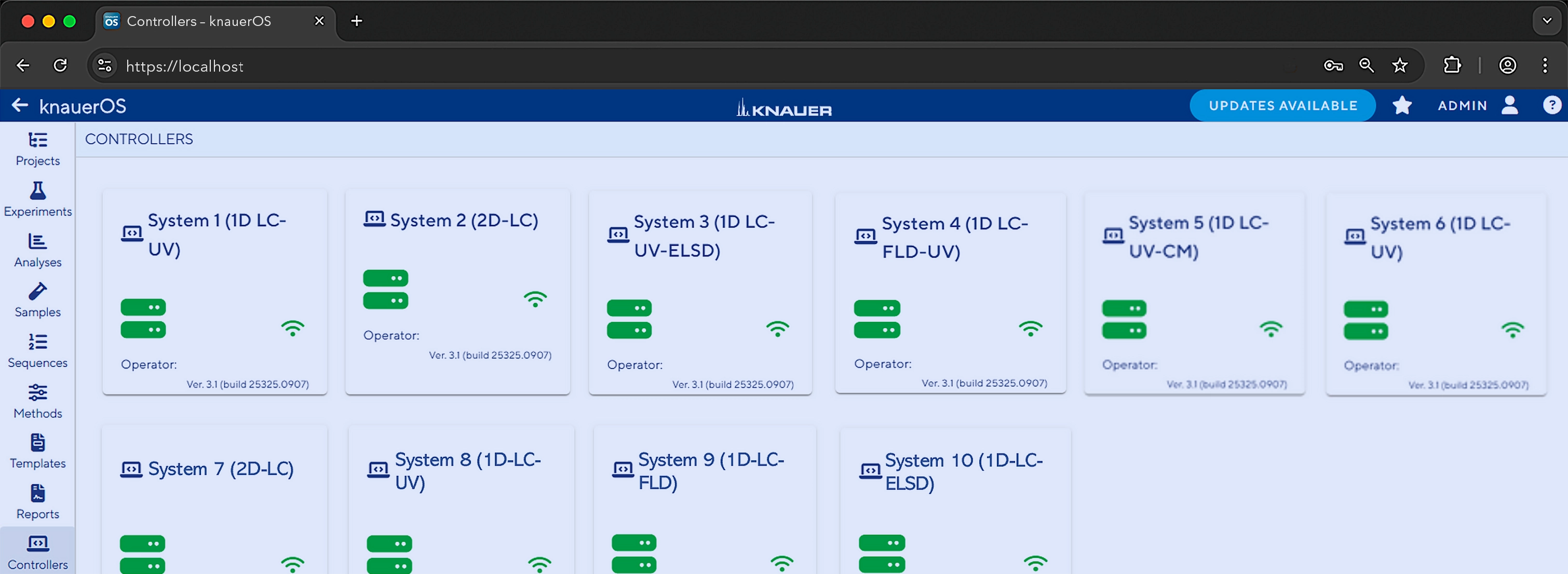 knauerOS dashboard screenshot