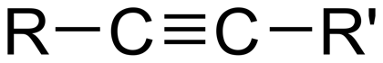 Structural formula of an alkyne chromophore
