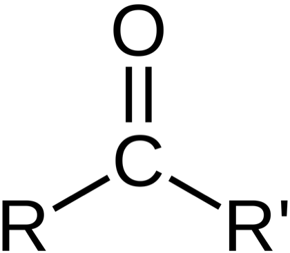 Structural formula of a carbonyl chromophore