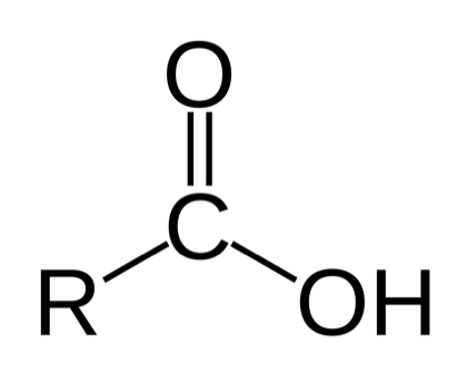 Structural formula of a carboxyl chromophore