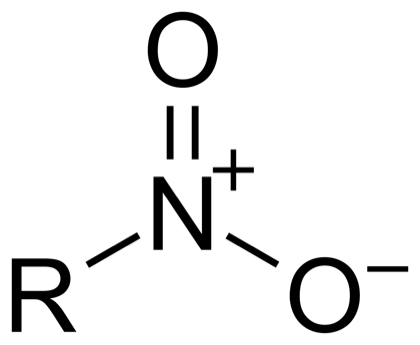 Structural formula of a nitro chromophore