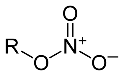 Structural formula of a nitrate chromophore
