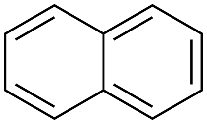Structural formula of naphthalene