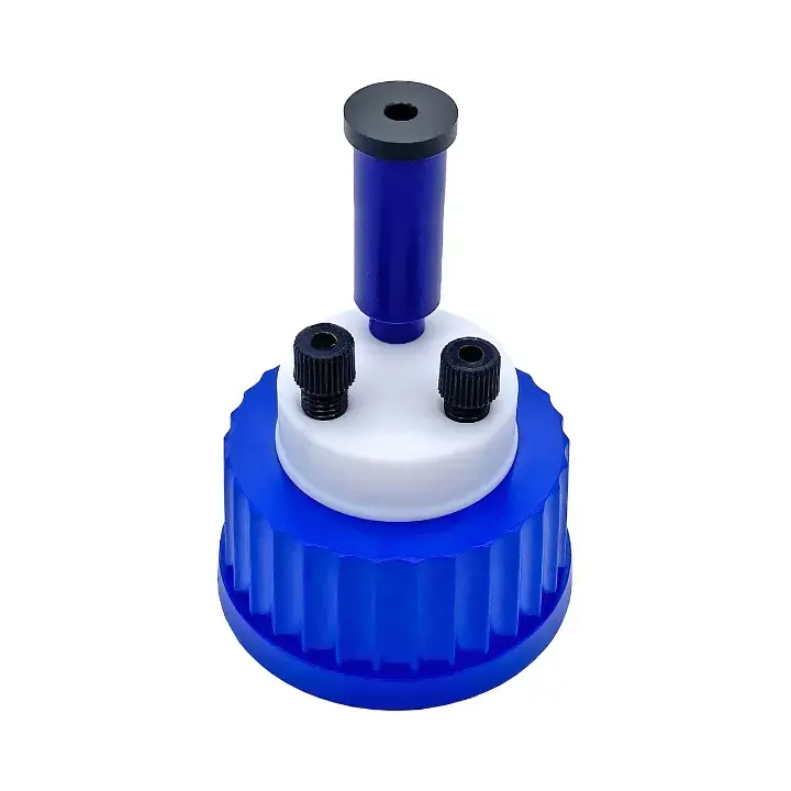 Eluent safety cap with air filter