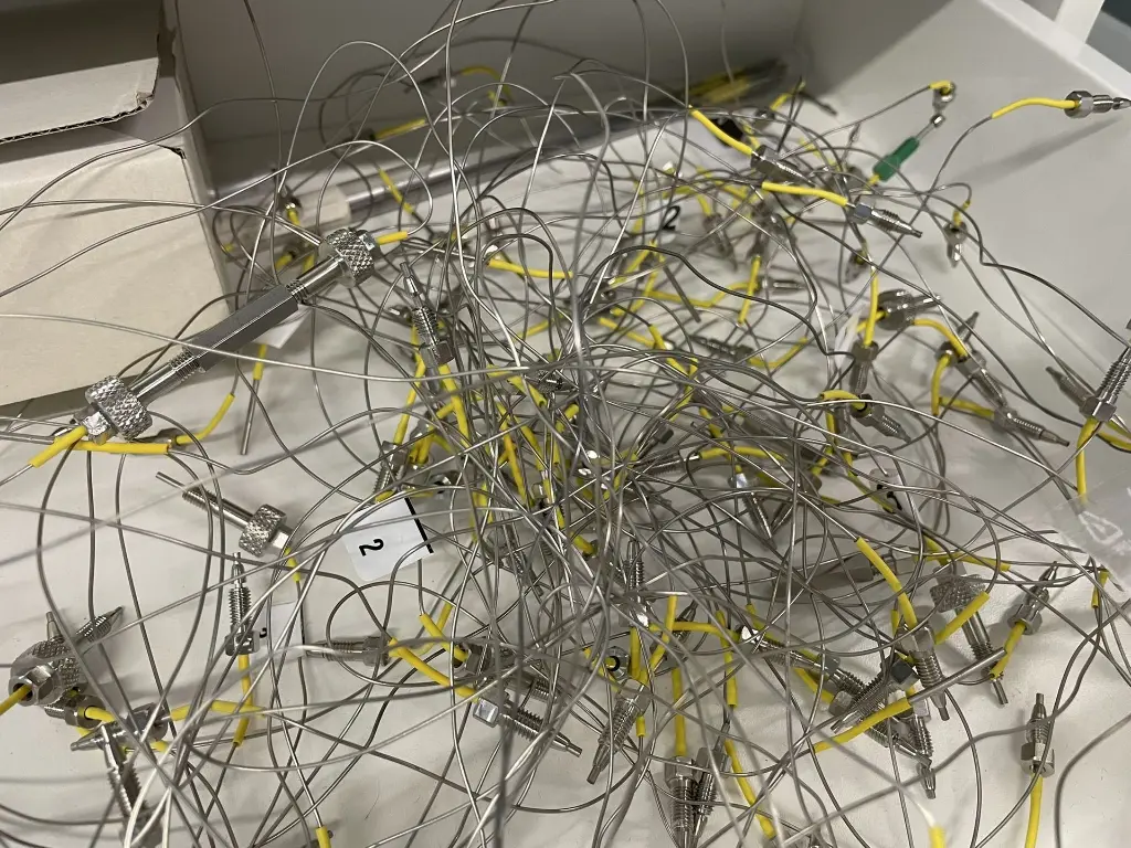 Used capillaries 