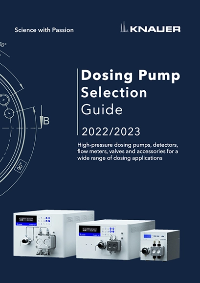 KNAUER Dosing Pump Selection Guide KNAUER Dosing Pump Selection Guide