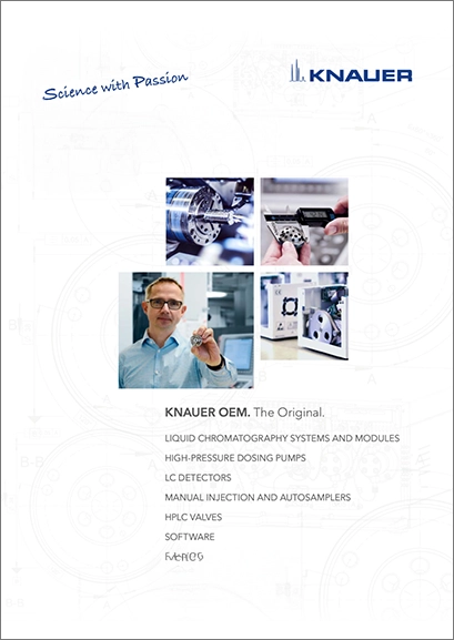 KNAUER OEM Product Portfolio Brochure KNAUER OEM Product Portfolio Brochure