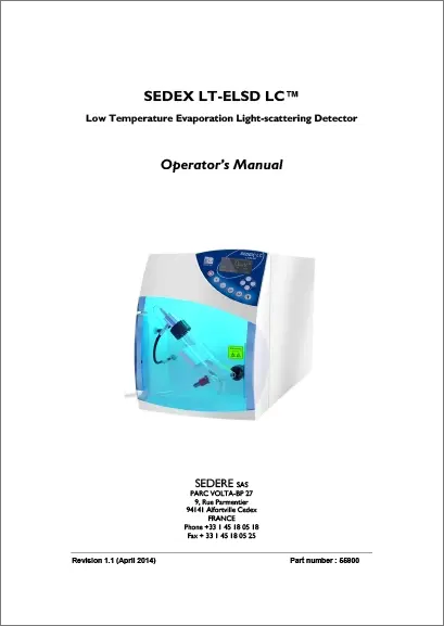 ELSD Sedex LC User Manual EN