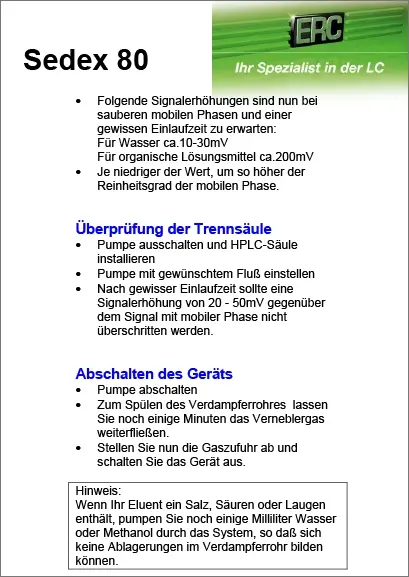 Sedex 80 Lichtstreudetektor Kurzanleitung DE