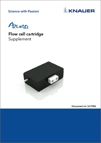 KNAUER Flow Cell Cartridge Supplement EN (V6708A)