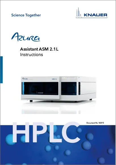 AZURA Assistant ASM 2.1L Instructions EN (V6815)
