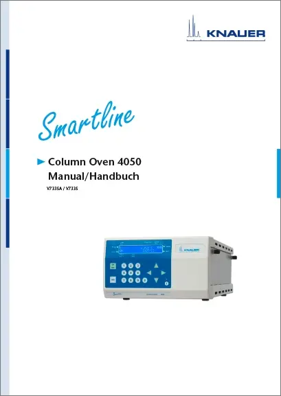 Smartline Column Oven 4050 User Manual EN/DE (V7335)
