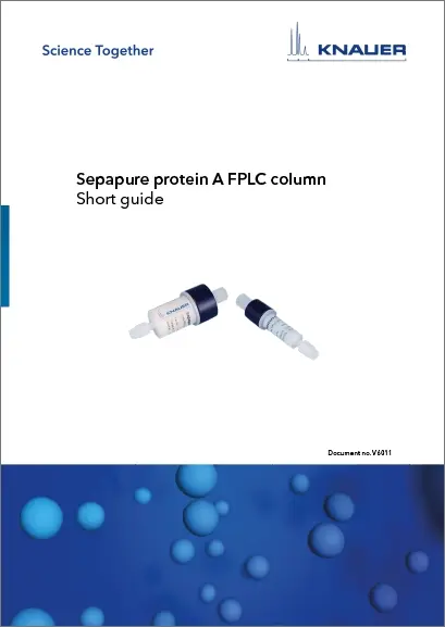 Sepapure Protein A FPLC Columns Short Guide (V6011)