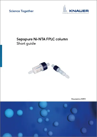 Sepapure Ni-NTA FPLC Column Short Guide (V6013)