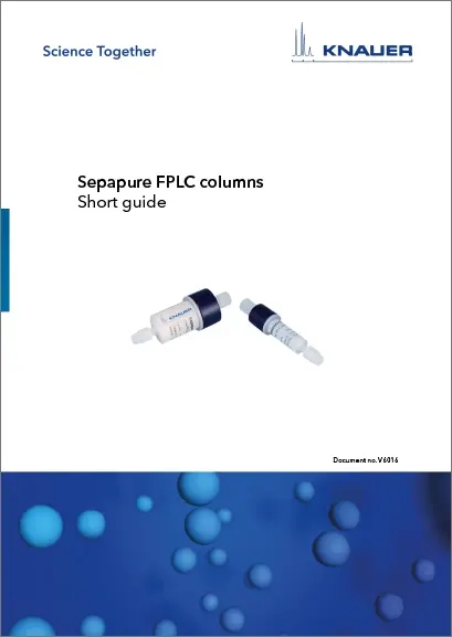 Sepapure Desalting FPLC Column Short Guide (V6016)