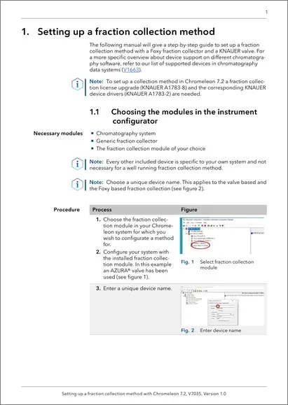 Setting Up Fraction Collection with Chromeleon EN (V7035)