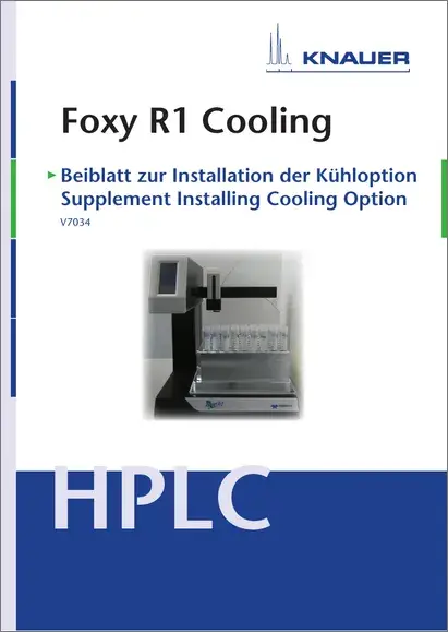Foxy R1 Cooling Option Installation Supplement EN/DE (V7034)