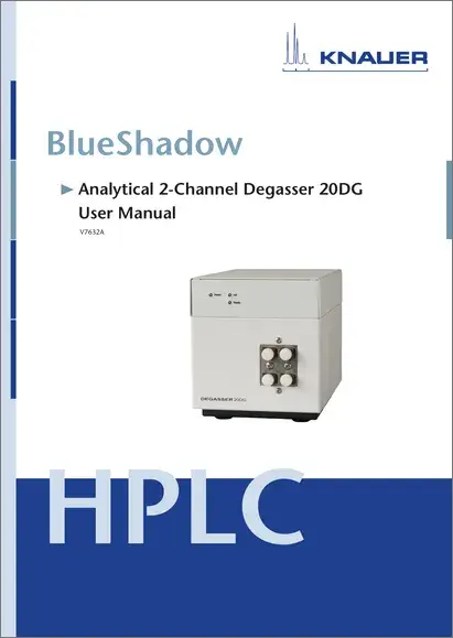 BlueShadow Degasser 20DG User Manual EN (V7632A)