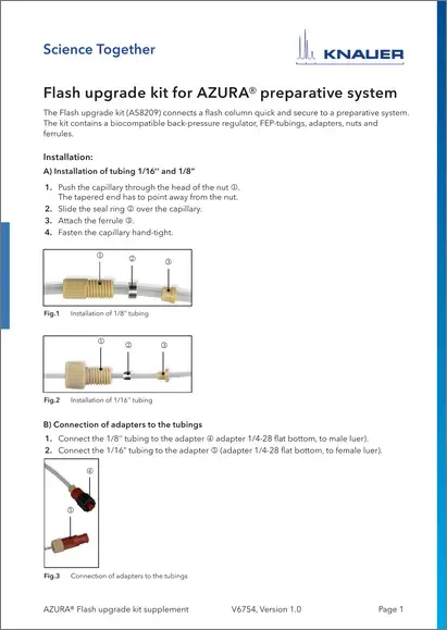 AZURA® Flash Upgrade Kit Supplement (V6754)