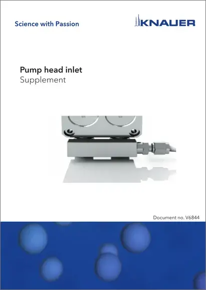 Pump Head Inlet Supplement EN (V6844)
