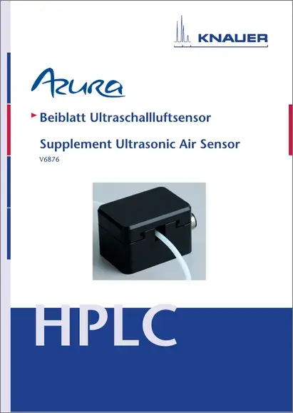 AZURA® Ultrasonic Air Sensor Supplement EN/DE (V6876)