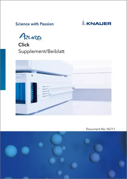 AZURA® Click Supplement EN/DE (V6711)