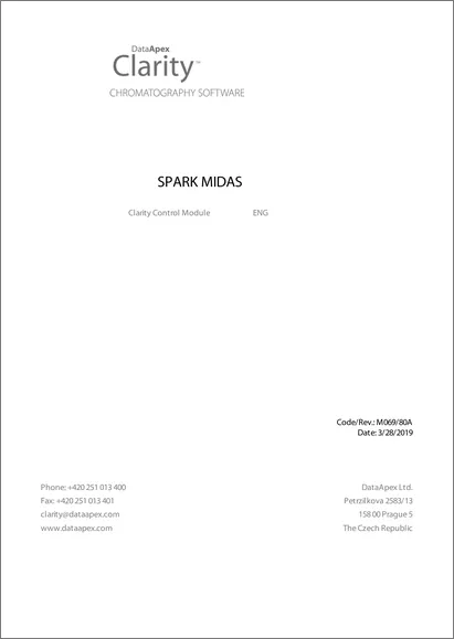 Clarity 8.2.2 Controls Spark Midas