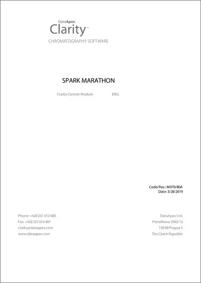 Clarity 8.2.2 Controls Spark Marathon