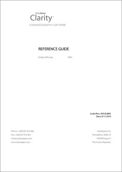 Clarity 8.2.2 Reference guide