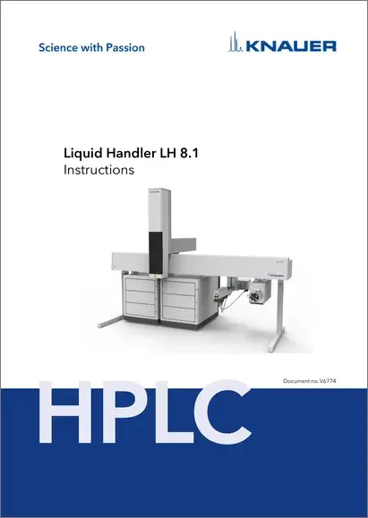 Liquid Handler LH 8.1 Instructions EN (V6774)