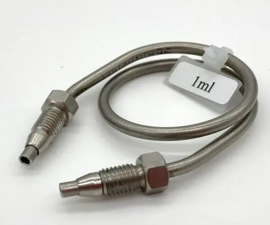 Sample loop 1 ml stainless steel, Thread UNF 1/4-28 for 1/8", ID 2.2 mm