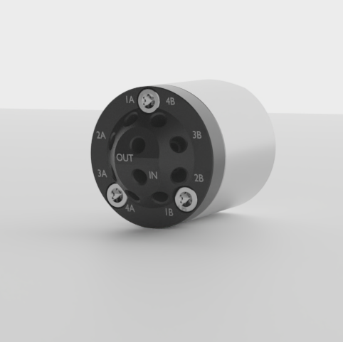 AZURA® V 4.1 Column selection valve, Special 10-Port w/o drive, 1200 bar, 1/16" 10-32 UNF, 0.2 mm bore size, SSt-DLC/Vespel